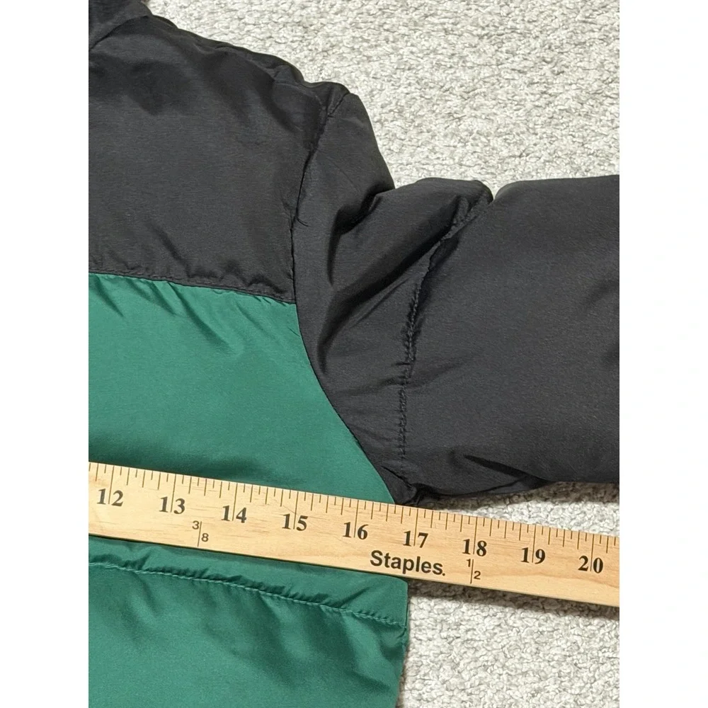 Gap Kids Water Resistant Green & Black Winter Puffer Coat Jacket Size Medium(8)